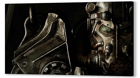 Постер (плакат) - fallout 4, paladin, armor
