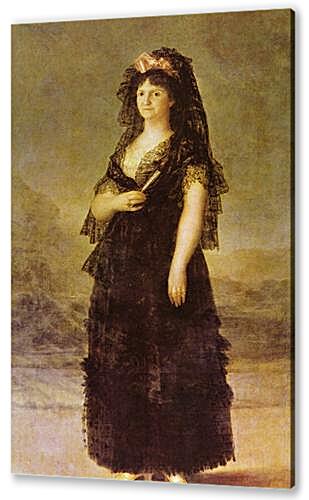 Portrait of the Queen of Spain Maria Louisa, nee Bourbon-Parma
