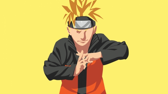 Постер (плакат) Naruto Uzumaki minimal-art