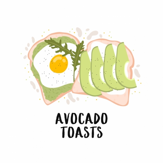 Постер (плакат) Тосты с авокадо