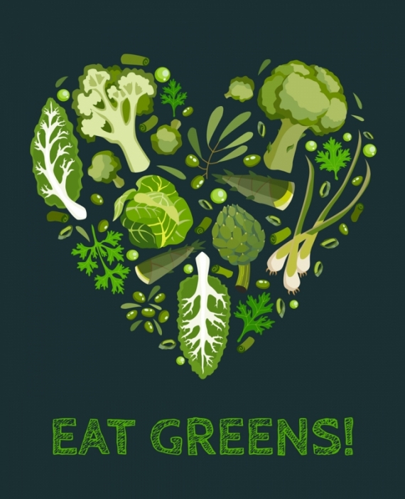 Постер (плакат) Ешьте зеленое