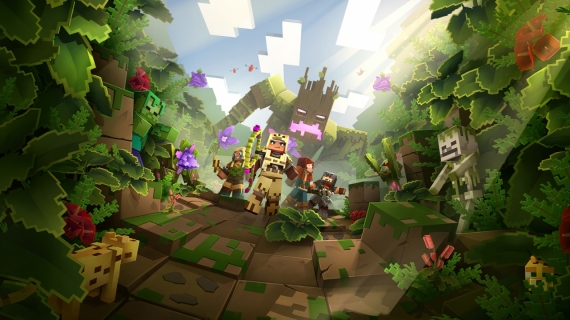 Постер (плакат) Minecraft Dungeons