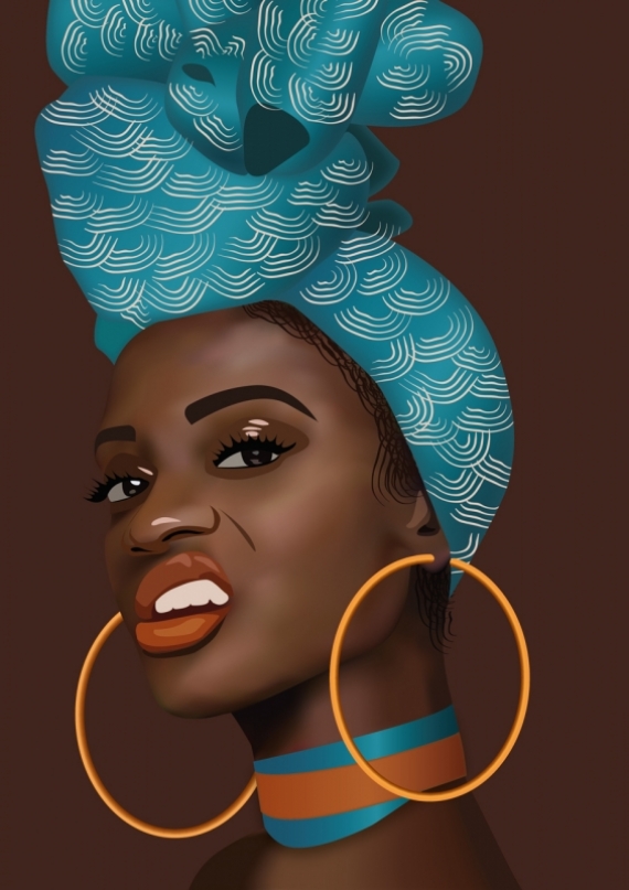 Постер (плакат) Африканские девушки