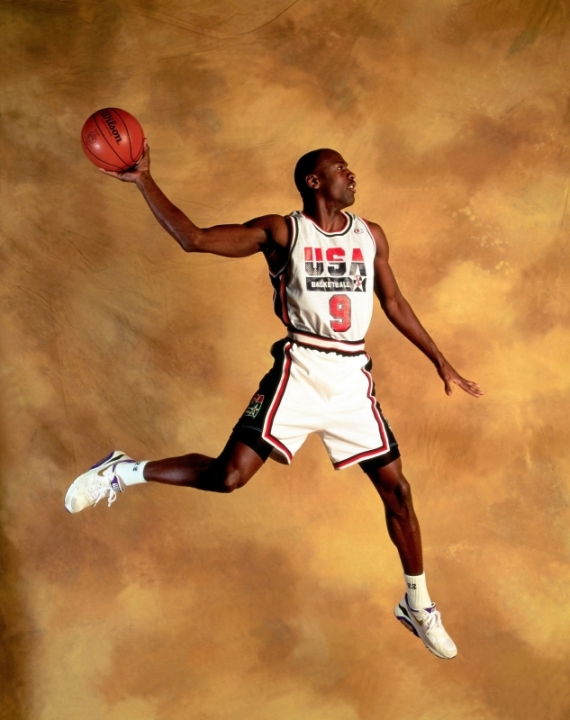 Постер (плакат) Майкл Джордан в прыжке