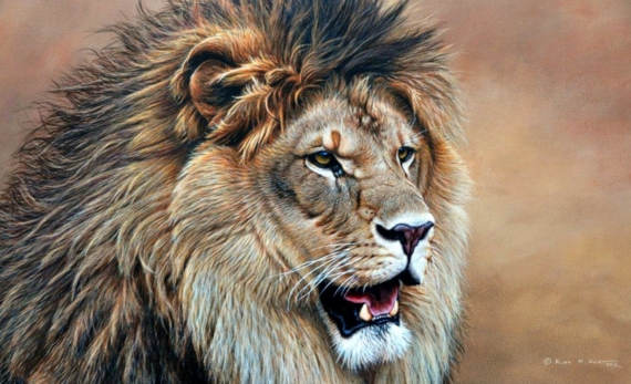 Постер (плакат) Лев