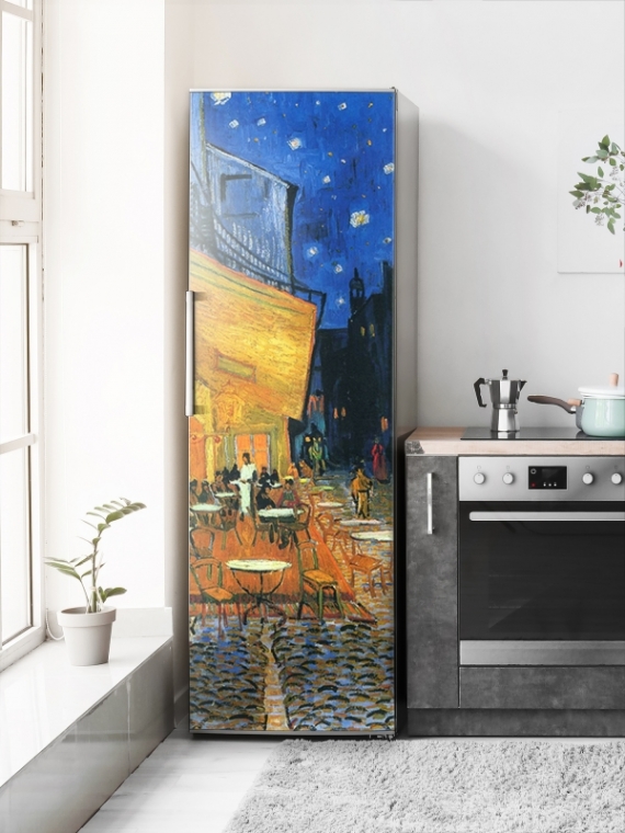 Магнитная панель на холодильник - Ночная терасса (Винсент Ван Гог)