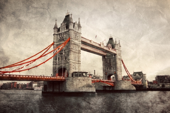 Постер (плакат) London England Tower Bridge