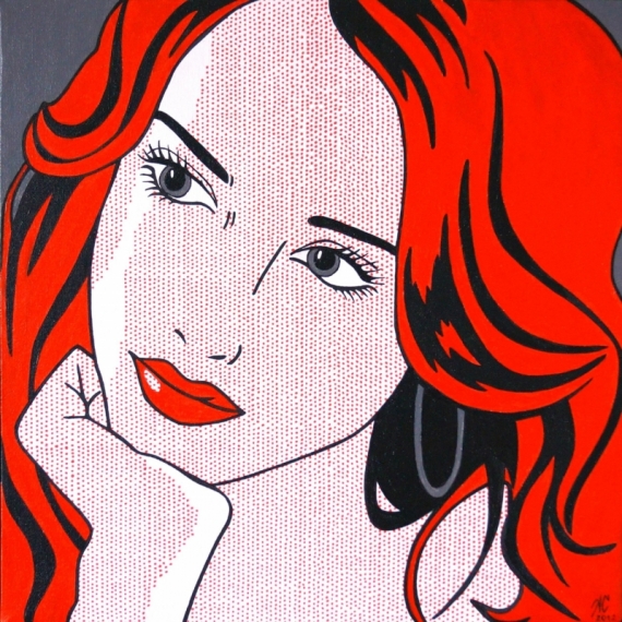 Постер (плакат) Рыжая девушка