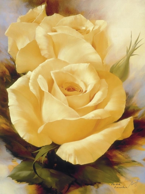 Постер (плакат) Желтые розы
