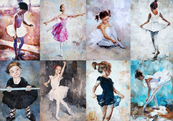 Постер (плакат) Маленькие балерины