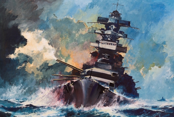 Постер (плакат) Боевой корабль