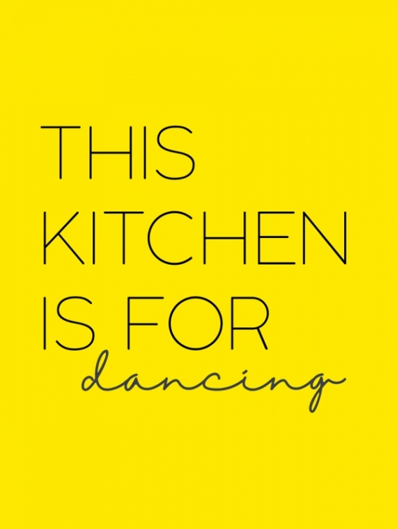 Постер (плакат) Кухня для танцоров №3