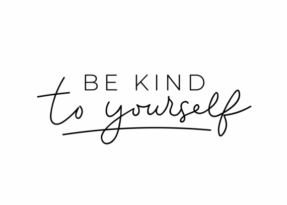 Постер (плакат) Be kind to yourself №1