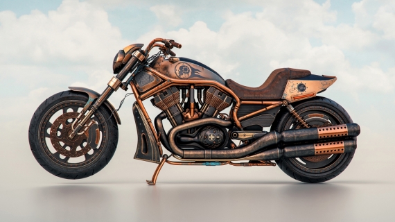 Постер (плакат) Harley Davidson Modified Bikes Behance