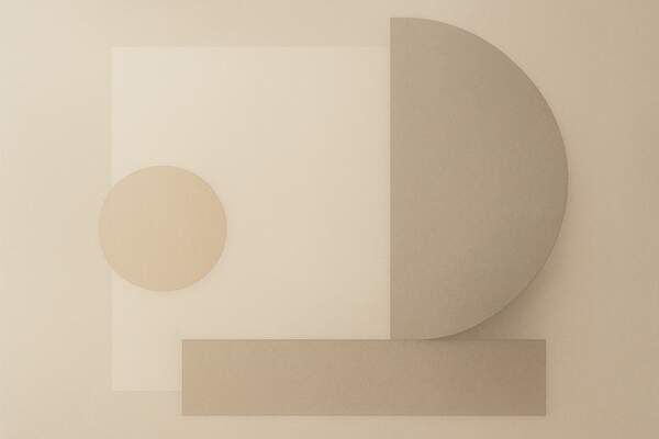 Постер Мягкая Геометрия