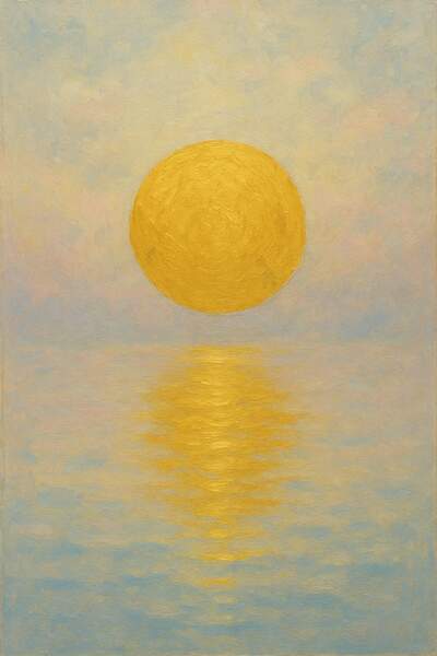 Постер Солнце Золотое