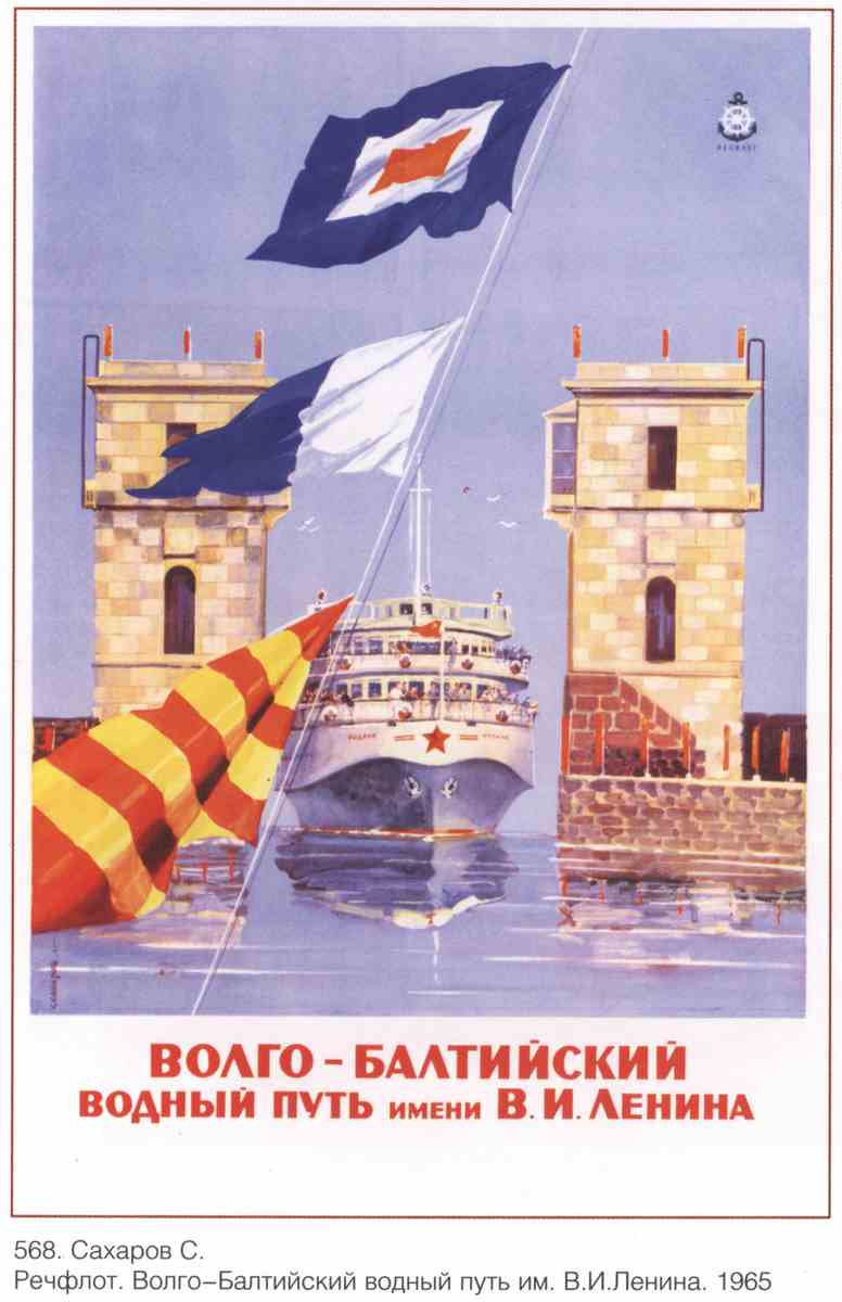 Постер (плакат) Волго-Балтийский водный путь