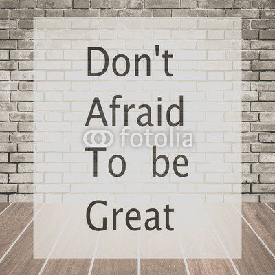 Постер (плакат) Не бойся быть большим

