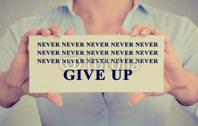 Постер (плакат) Никогда не сдавайся
