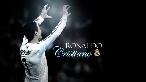 Постер (плакат) Роналду в форме Реала

