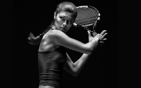Постер (плакат) Девушка с ракеткой (Тенис)