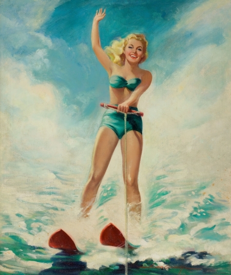 Постер (плакат) Катание на водных лыжах