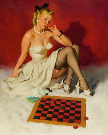 Постер (плакат) Игра в шашки