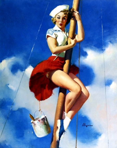 Постер (плакат) Морячка на мачте