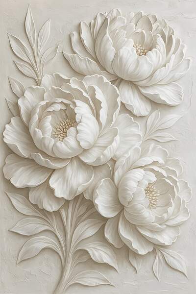 Постер Цветы Пионы