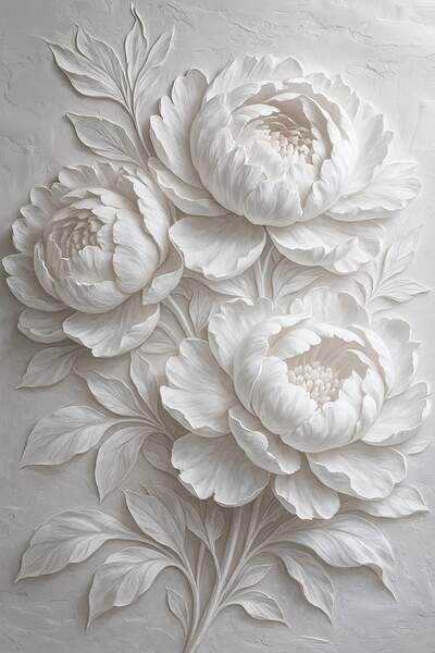 Постер Цветы Пионы