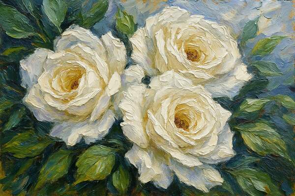 Постер Розы в саду