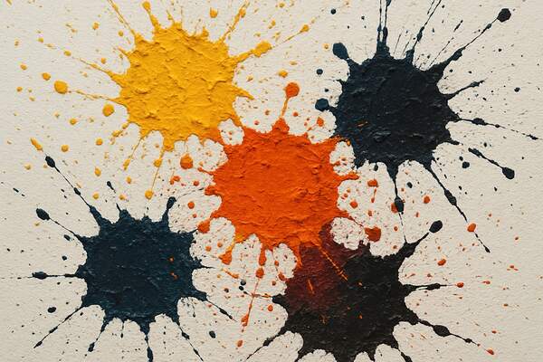 Постер Текстурные брызги