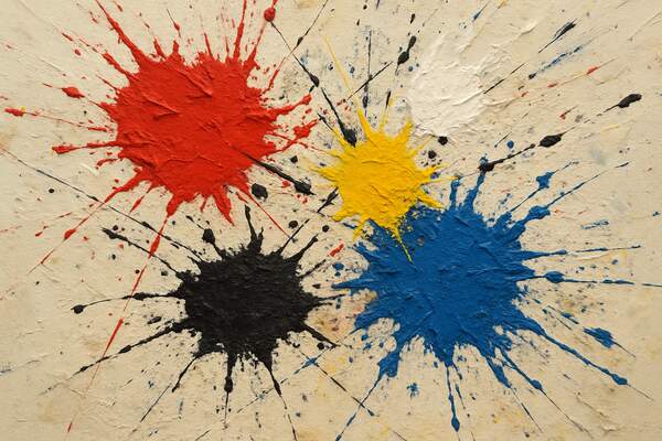 Постер Текстурные брызги