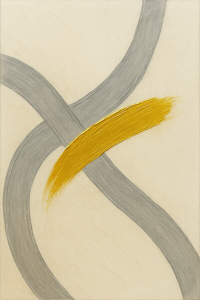 Постер Золотой мазок 3