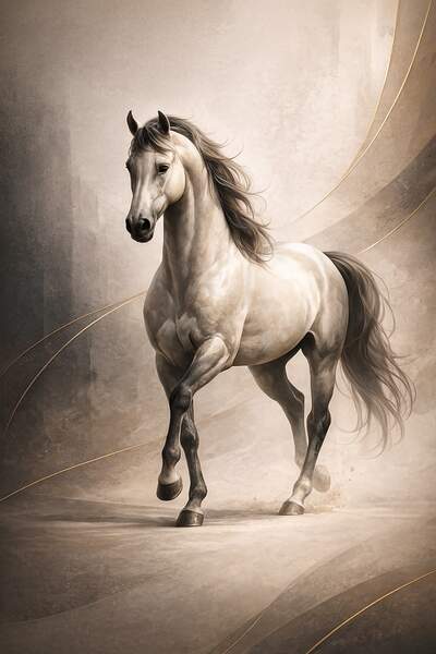 Постер Конь Элегантность
