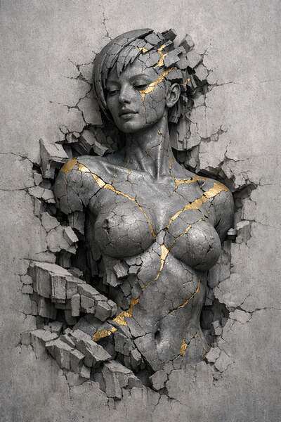 Постер Скульптурная Женская Фигура