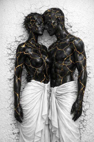 Постер Черные фигуры