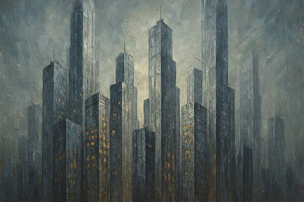 Постер Абстрактные Небоскрёбы