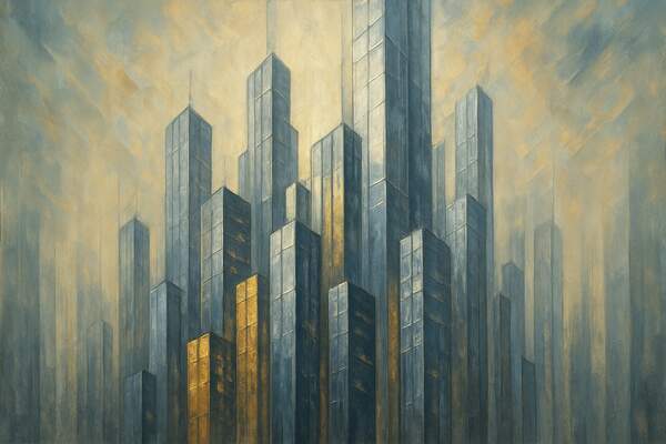 Постер Абстрактные Небоскрёбы