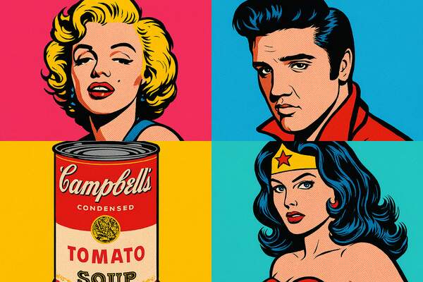 Постер Яркие портреты поп-арта