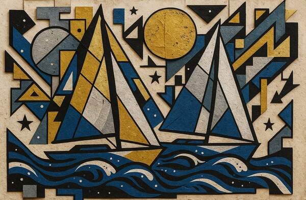 Постер Яхты Регаты на Холсте