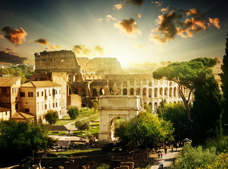 Постер (плакат) Колизей в Риме. Италия.