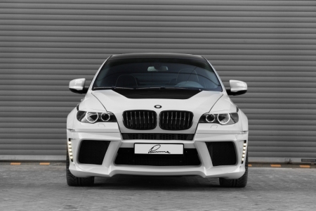 Постер (плакат) BMW X6 белый