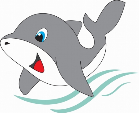 Постер (плакат) Дельфин