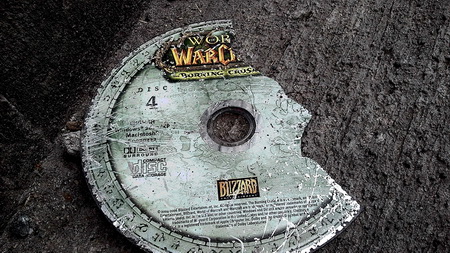 Постер (плакат) world of warcraft, disk, cover