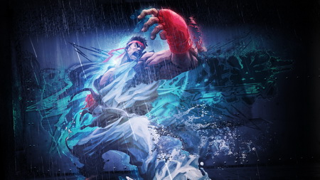 Постер (плакат) street fighter x tekken, ryu, angry