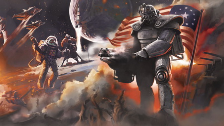 Постер (плакат) fallout 4, bethesda softworks, bethesda game studios
