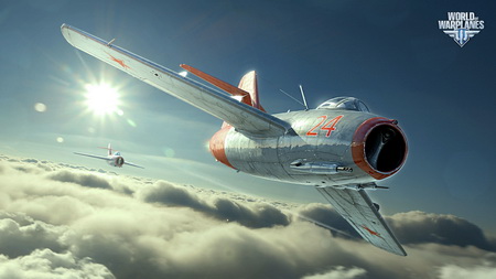 Постер (плакат) world of warplanes, mig-15bis, fighter