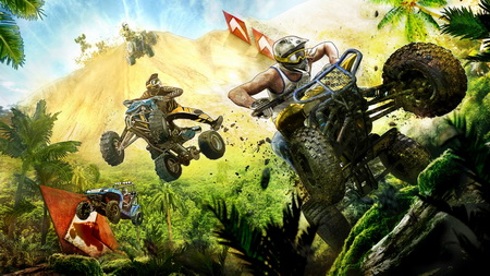 Постер (плакат) mad riders, quad, race
