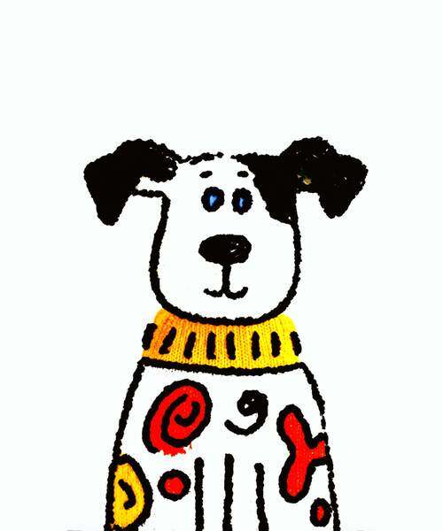 Постер Пёс, весёлая графика